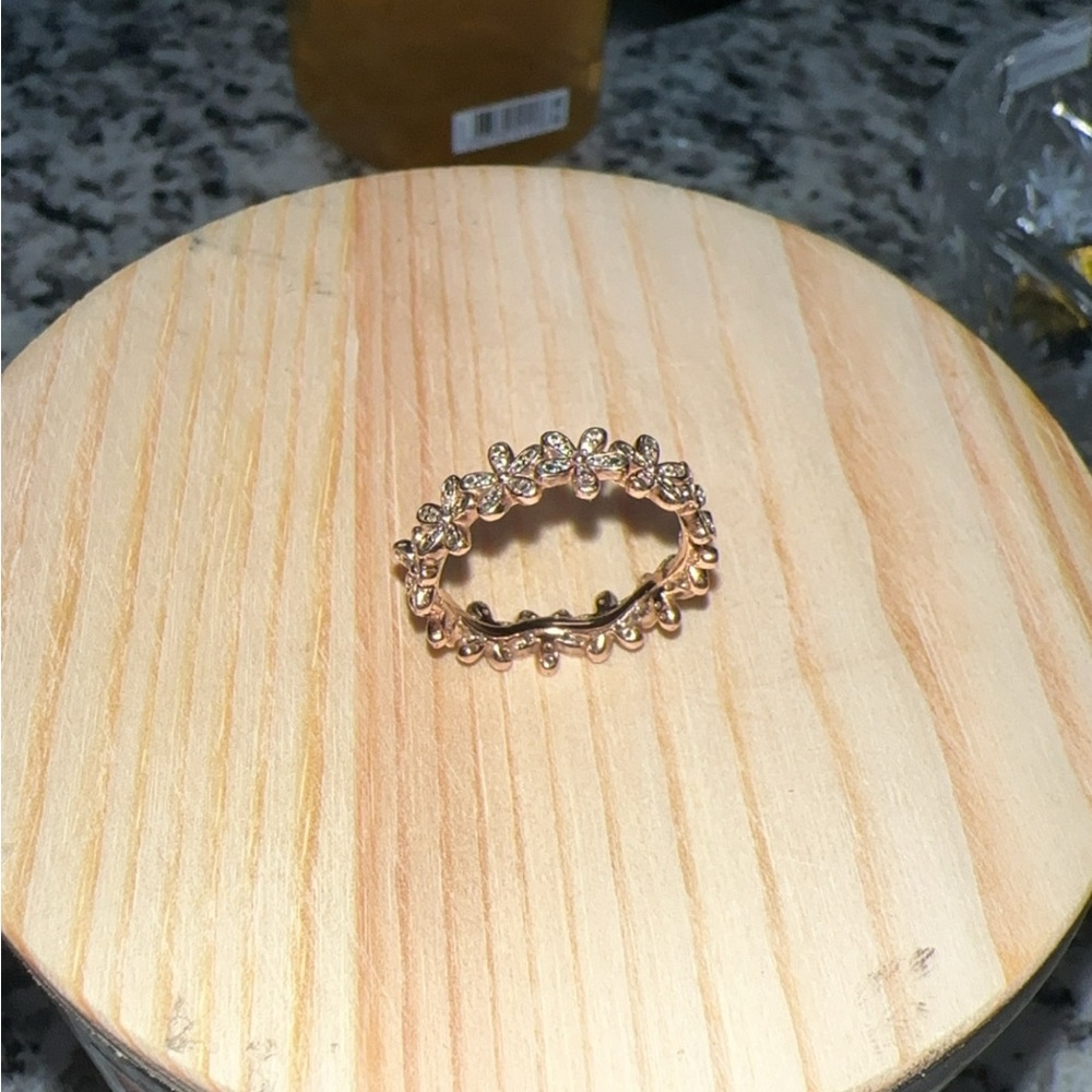 Pandora Gold Floral Ring